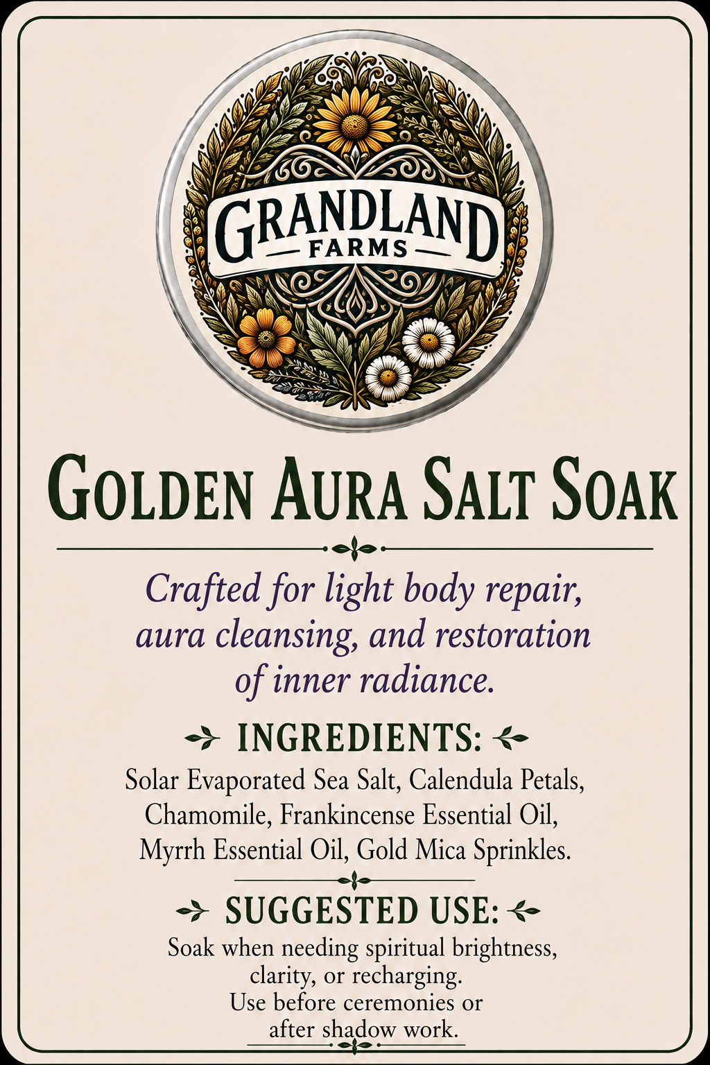 Golden Aura Salt Soak