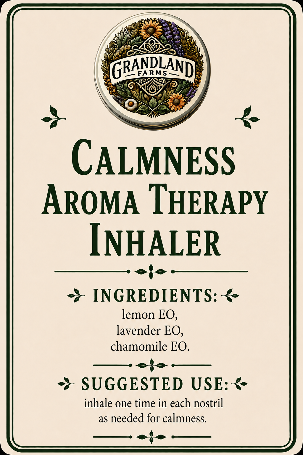 Calmness Aromatherapy Inhaler