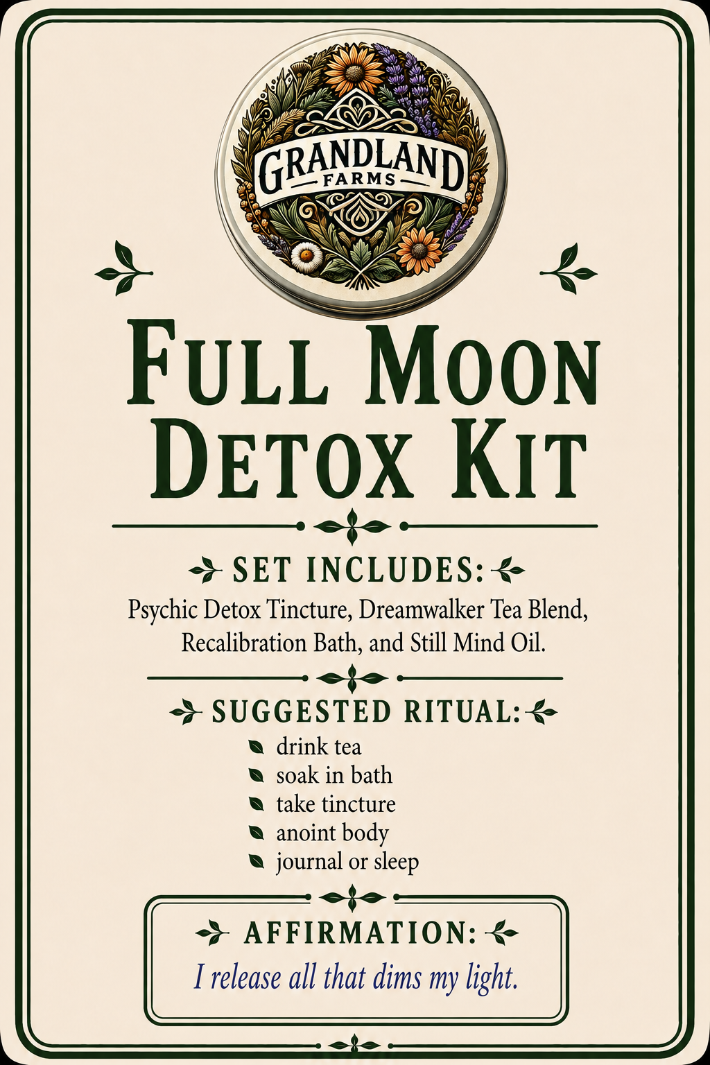 Full Moon Detox Kit