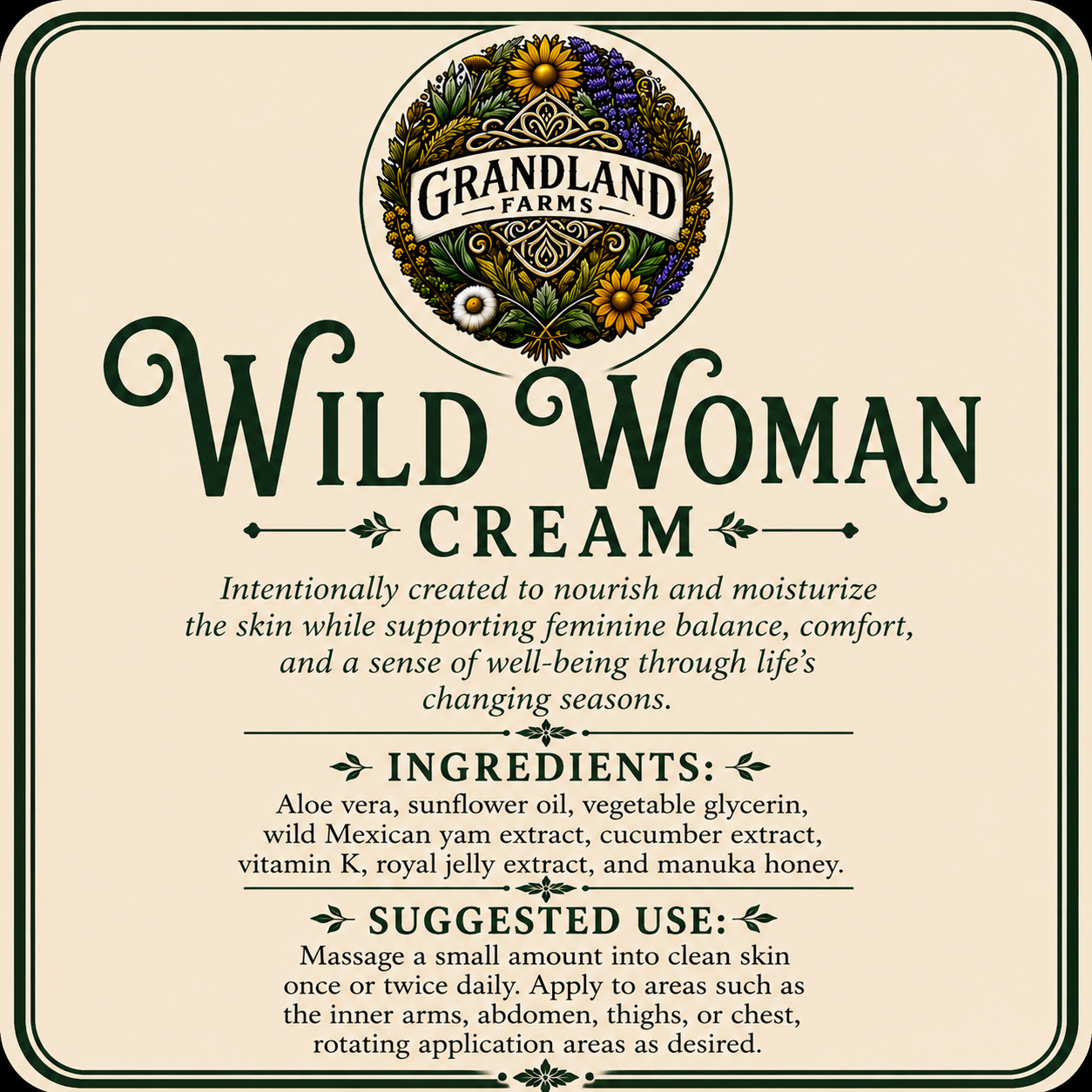 Wild Woman Cream