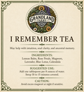 “I Remember” Tea