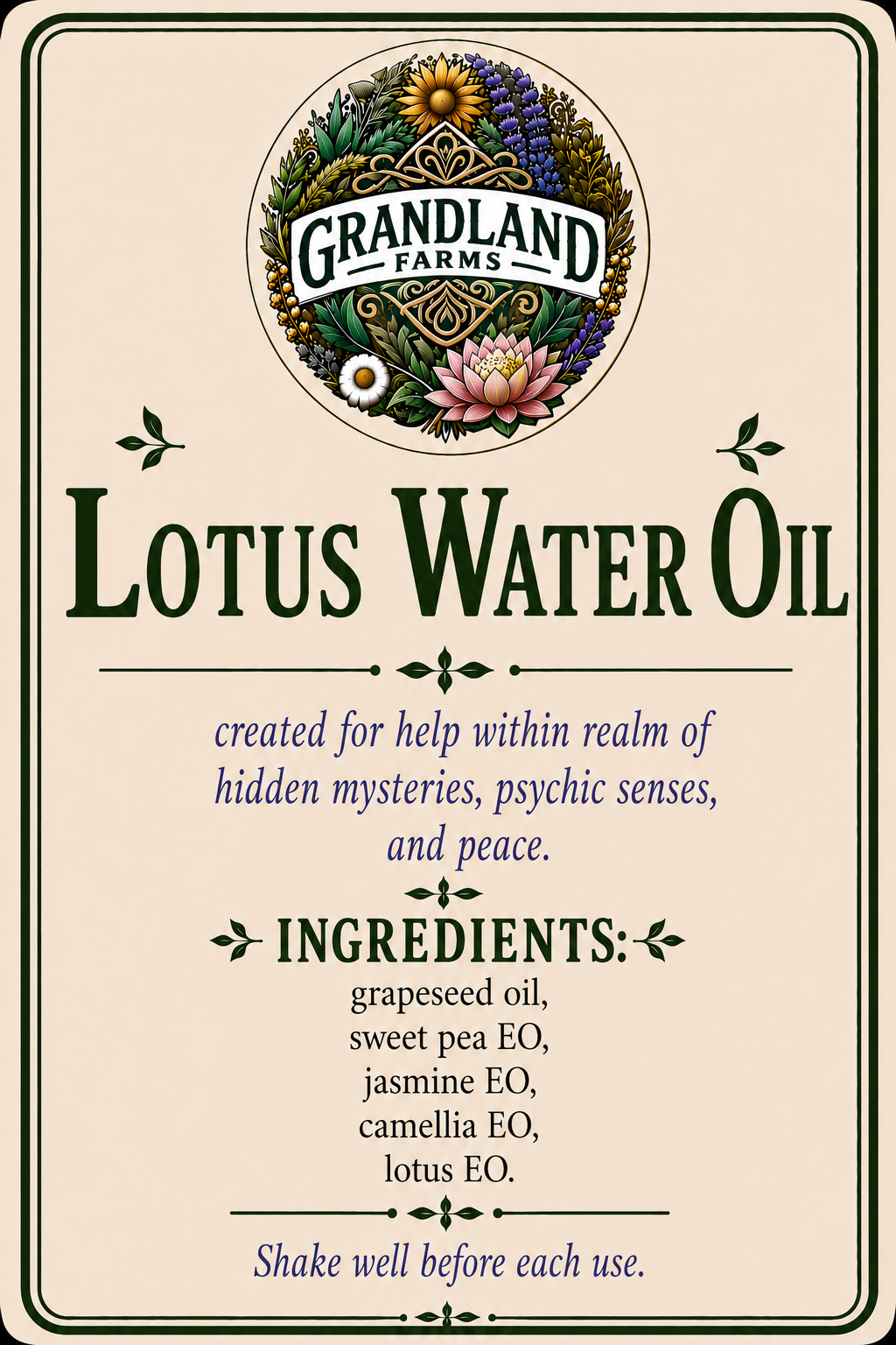 Lotus Water Oil