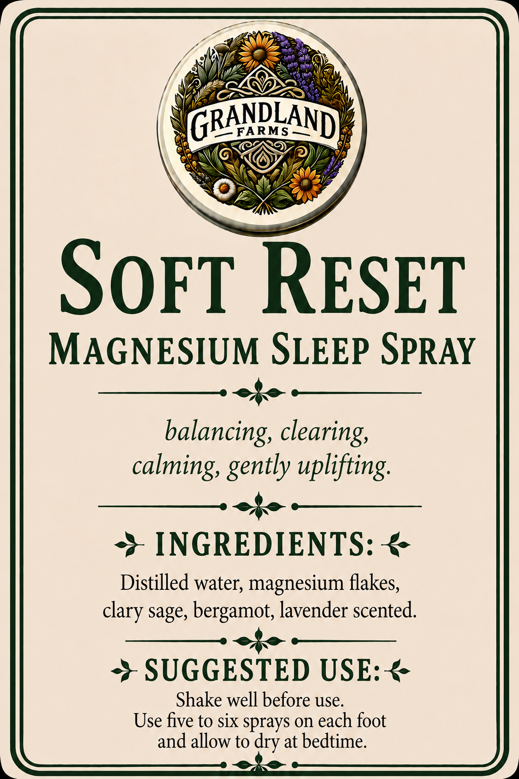 Soft Rest Magnesium Sleep Spray