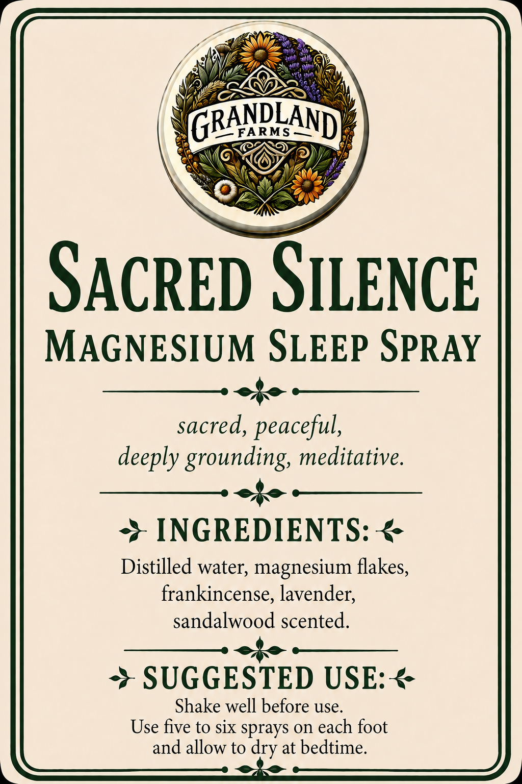 Sacred Silence Magnesium Sleep Spray