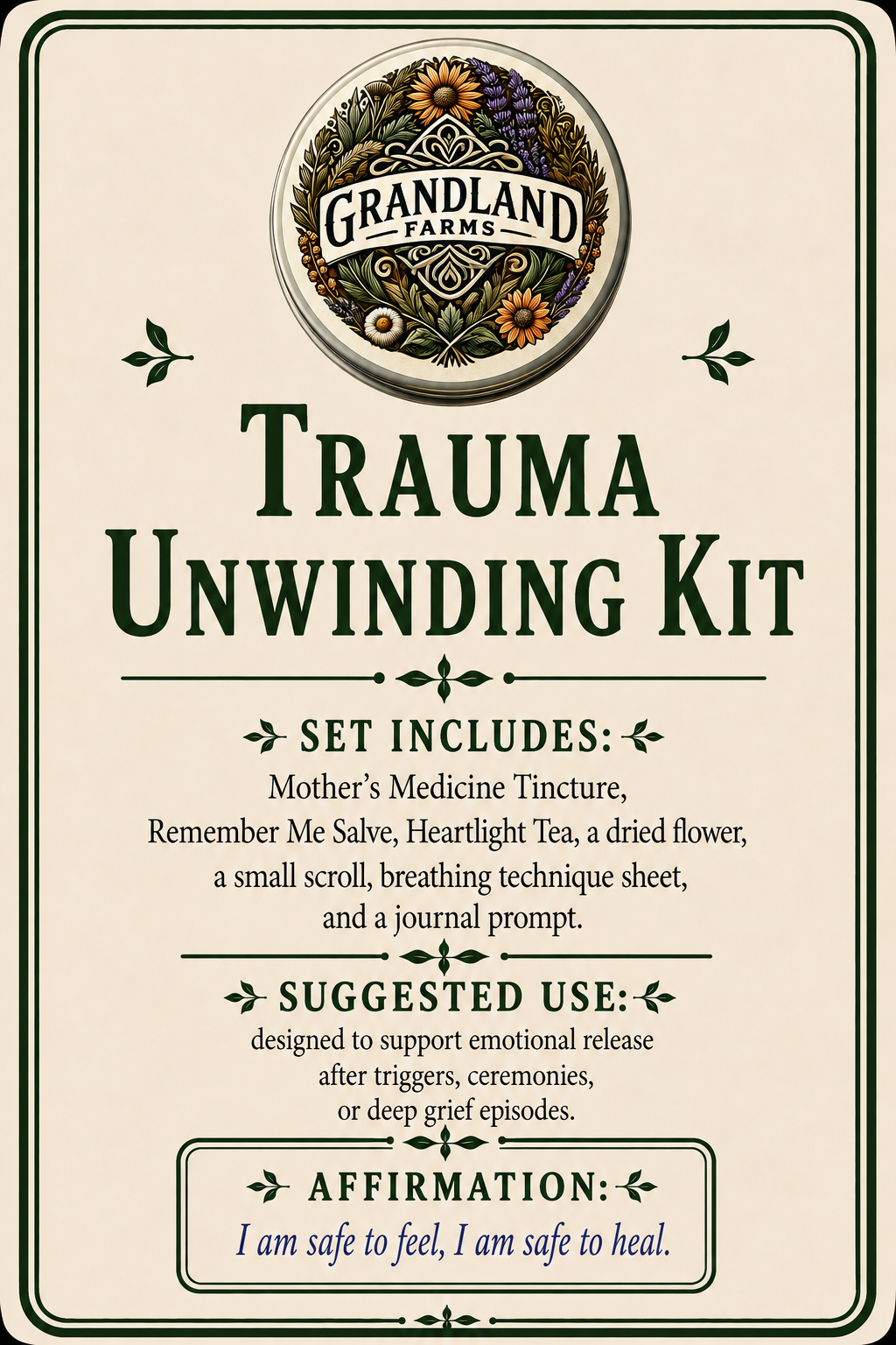 Trauma Unwinding Kit