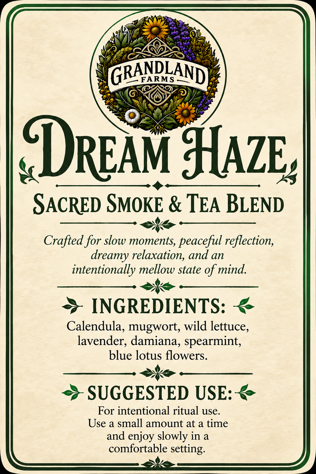 Dream Haze Sacred Smoke & Tea Blend