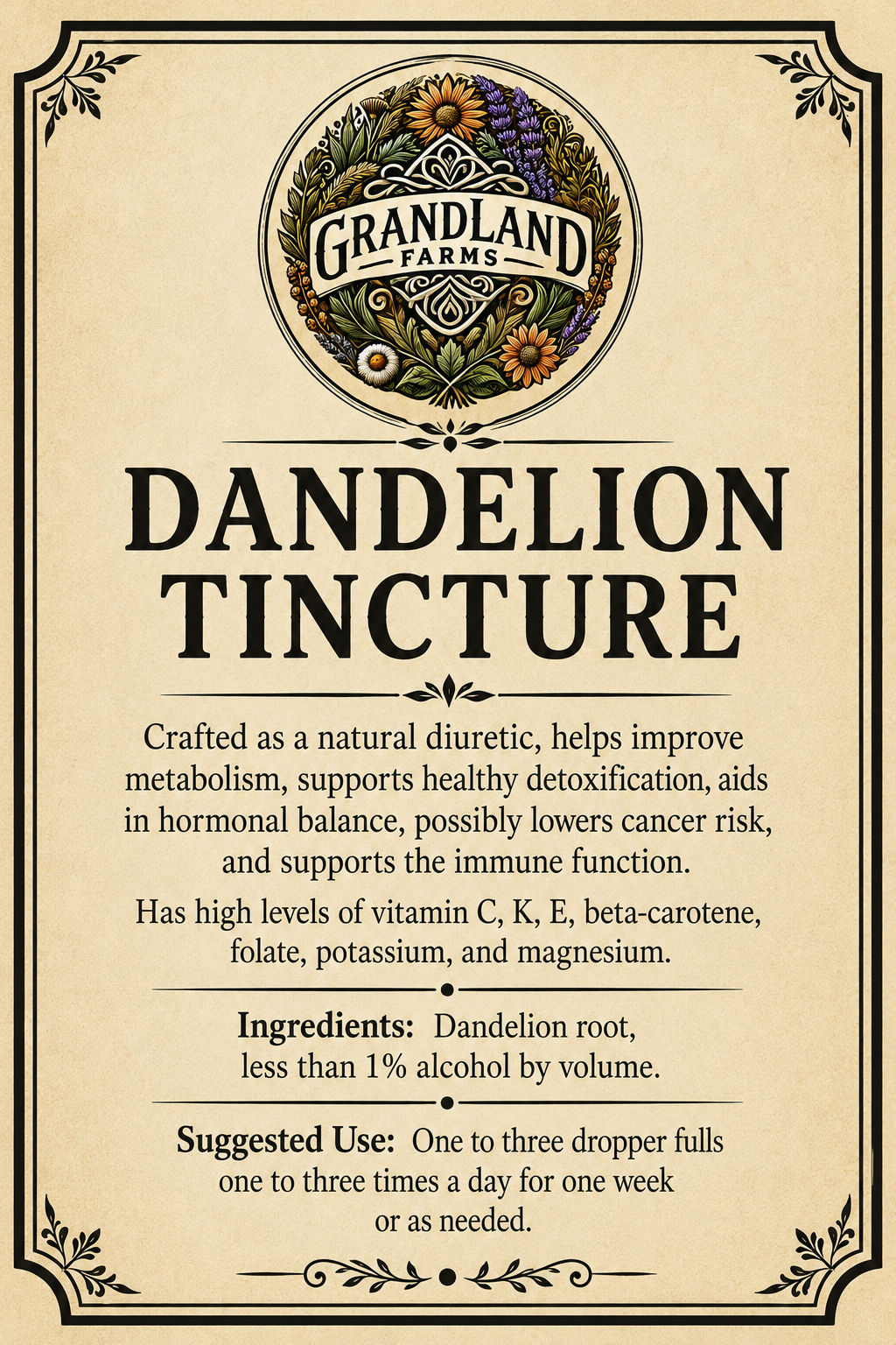 Dandelion Tincture