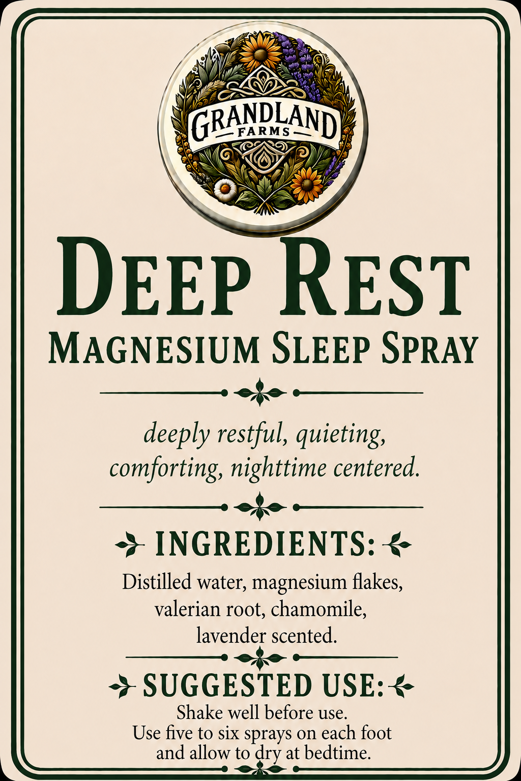 Deep Rest Magnesium Sleep Spray