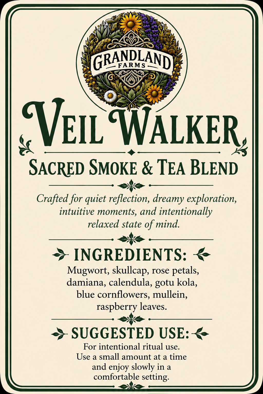 Veil Walker Sacred Smoke & Tea Blend