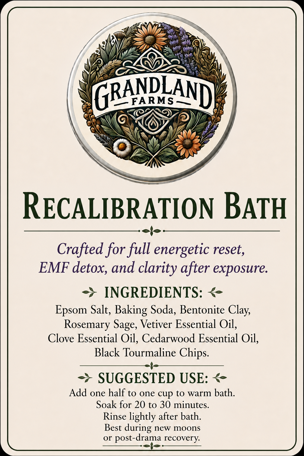 Recalibration Bath