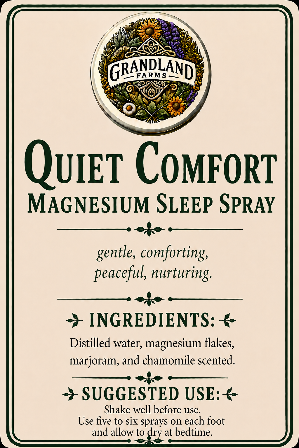 Quiet Comfort Magnesium Sleep Spray