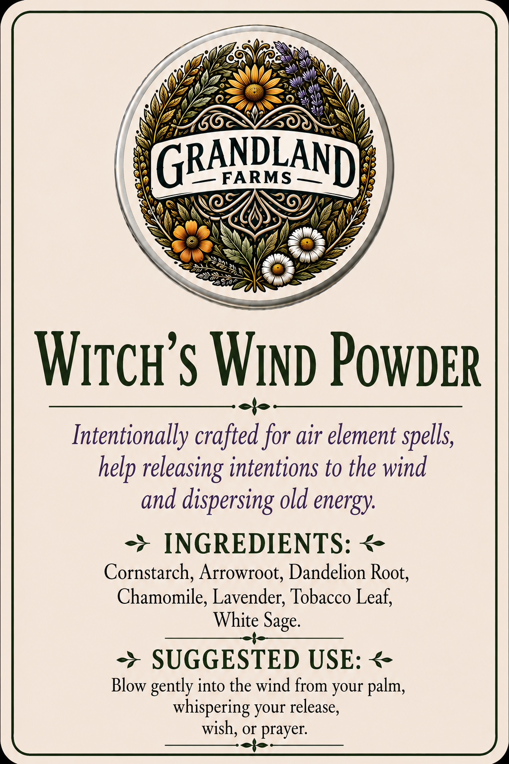 Witch’s Wind Powder