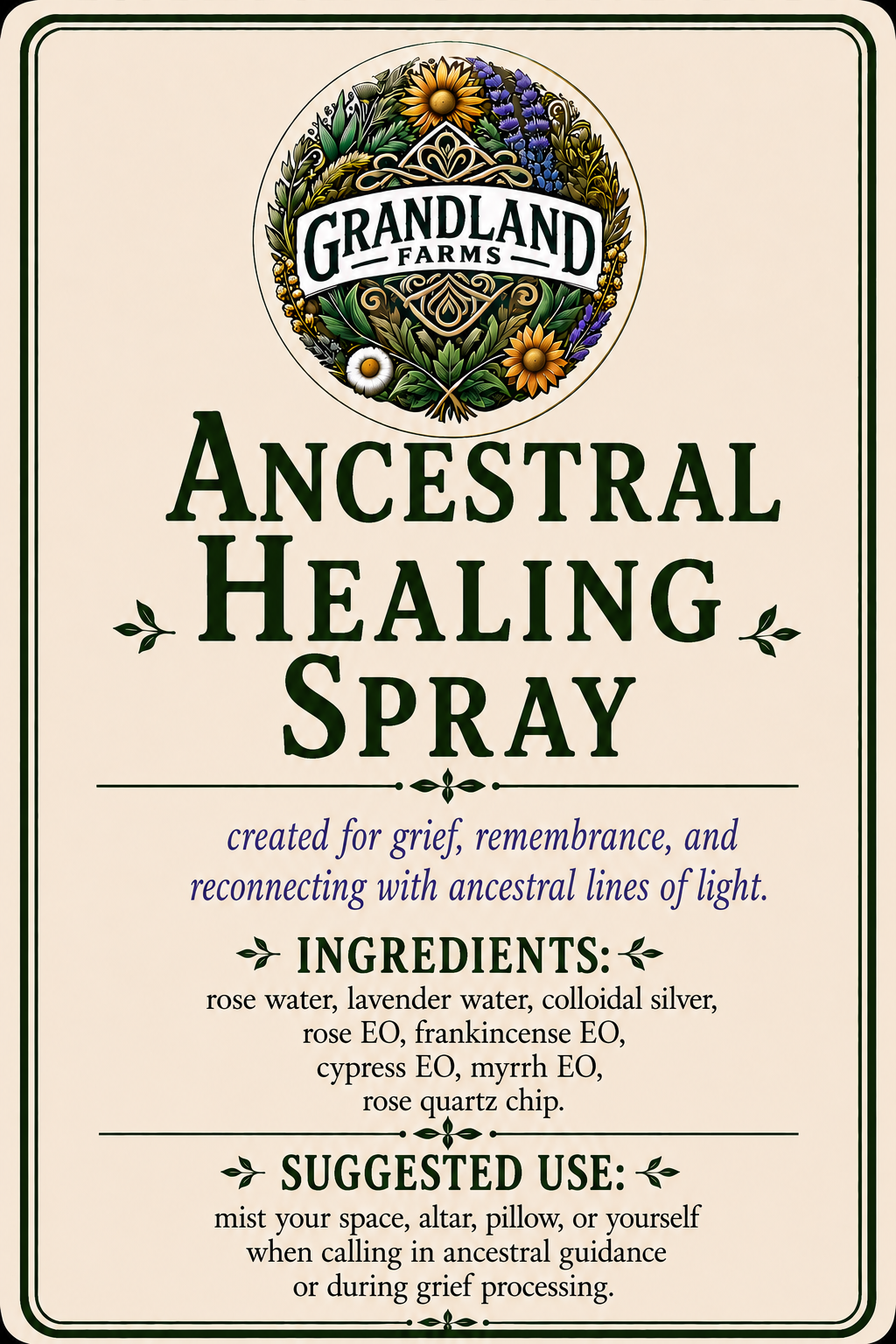 Ancestral Healing Spray