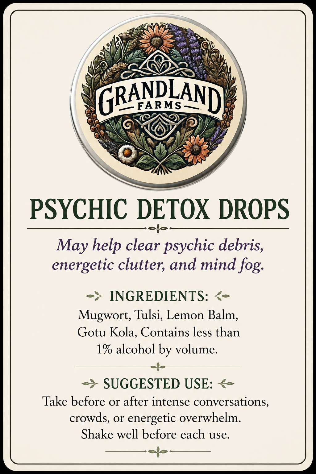 Psychic Detox Drops